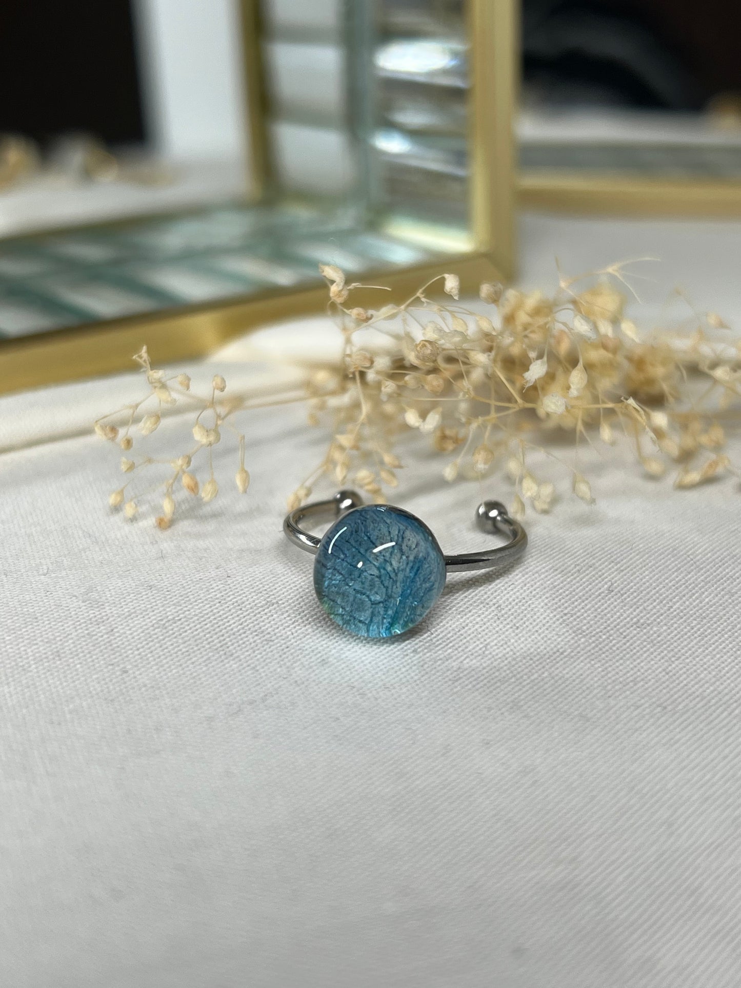 Anillo de Orquídea Azul