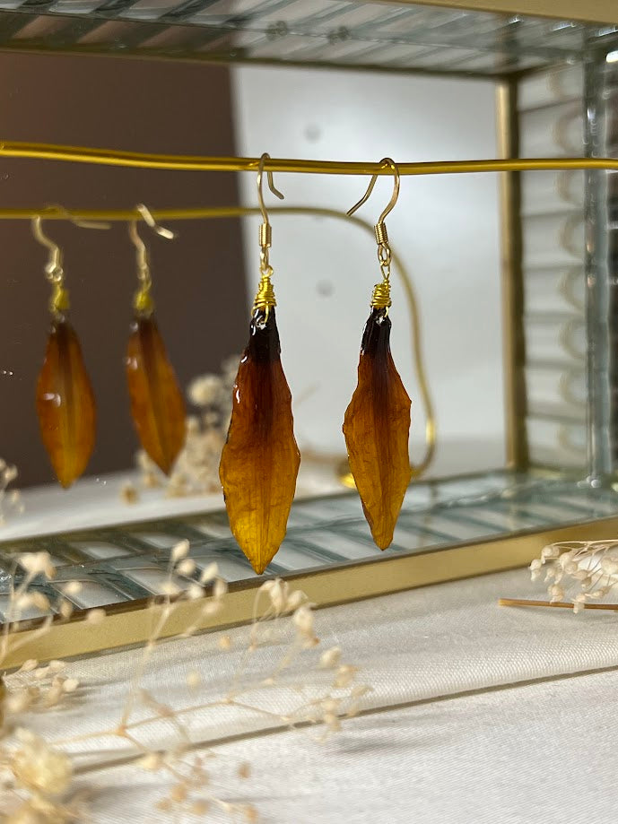 Pendientes de Pétalos de Gazania