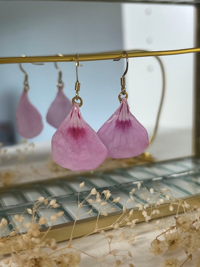 Pendientes de Geranio