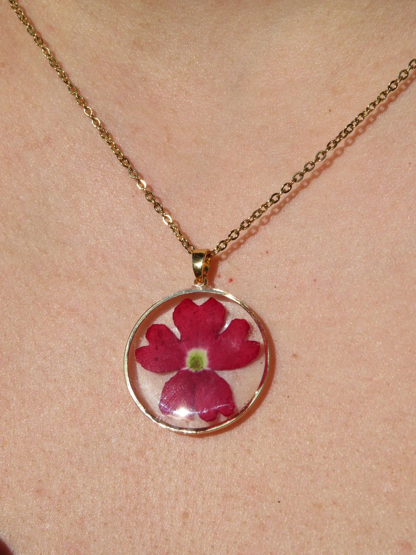 Collar de "Verbena" Roja