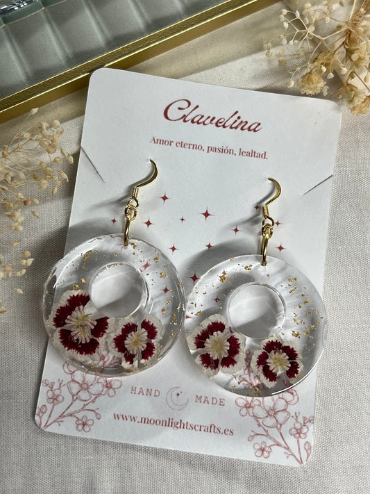 Pendientes de Clavelina