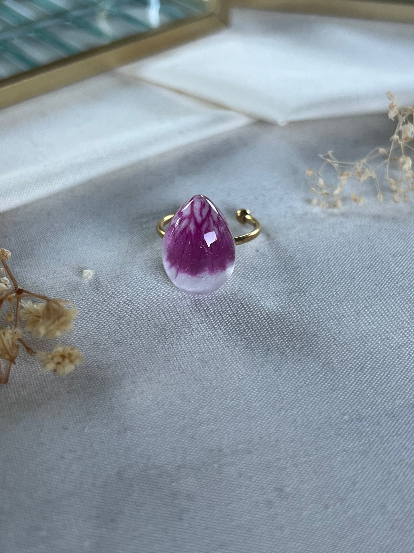 Anillo de Geranio Real Blanco