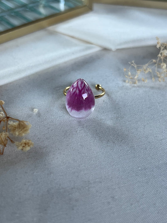 Anillo de Geranio Real Blanco