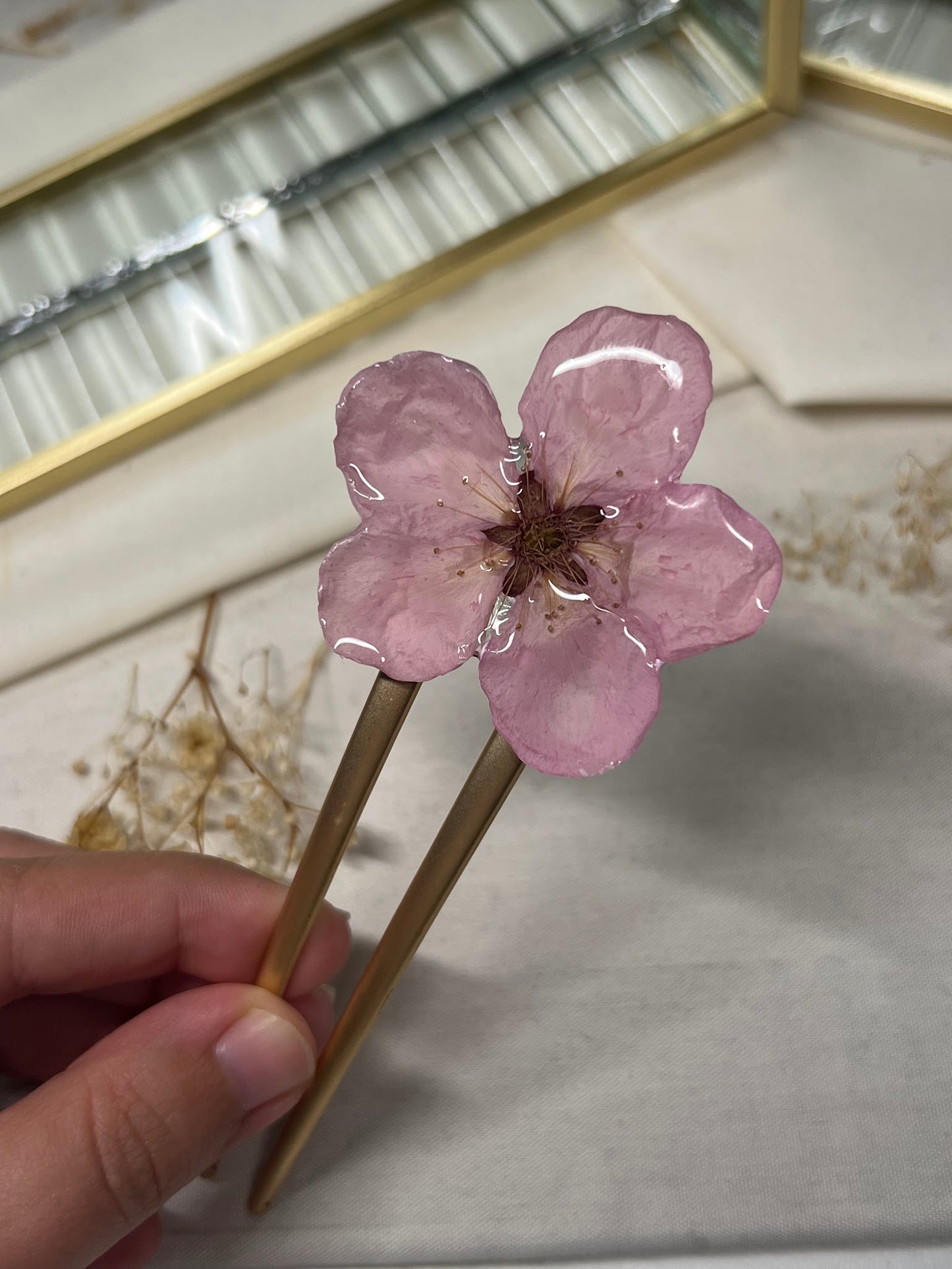 Horquilla de Flor de Melocotón