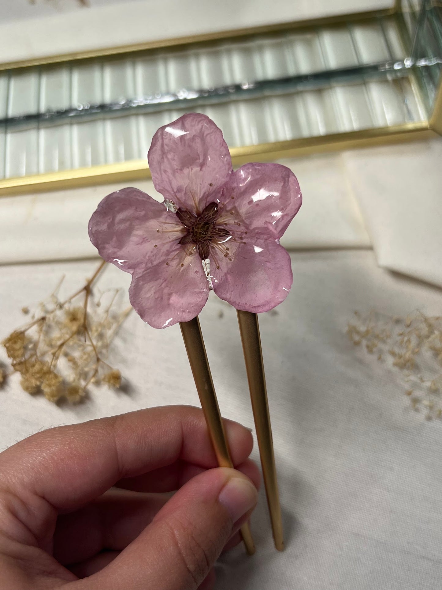 Horquilla de Flor de Melocotón