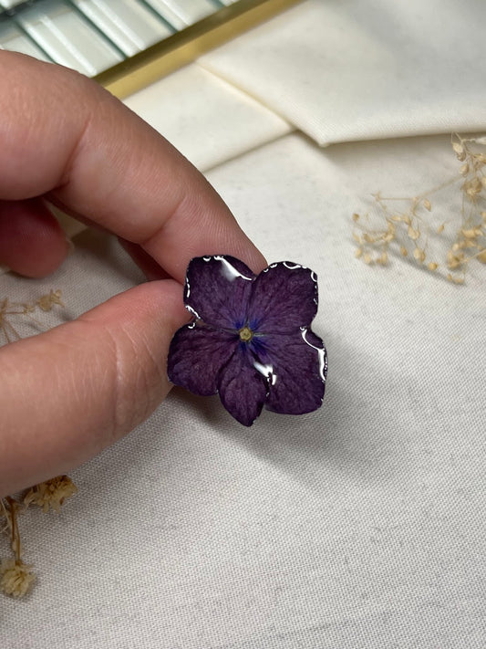 Anillo de Hortensia Rosada