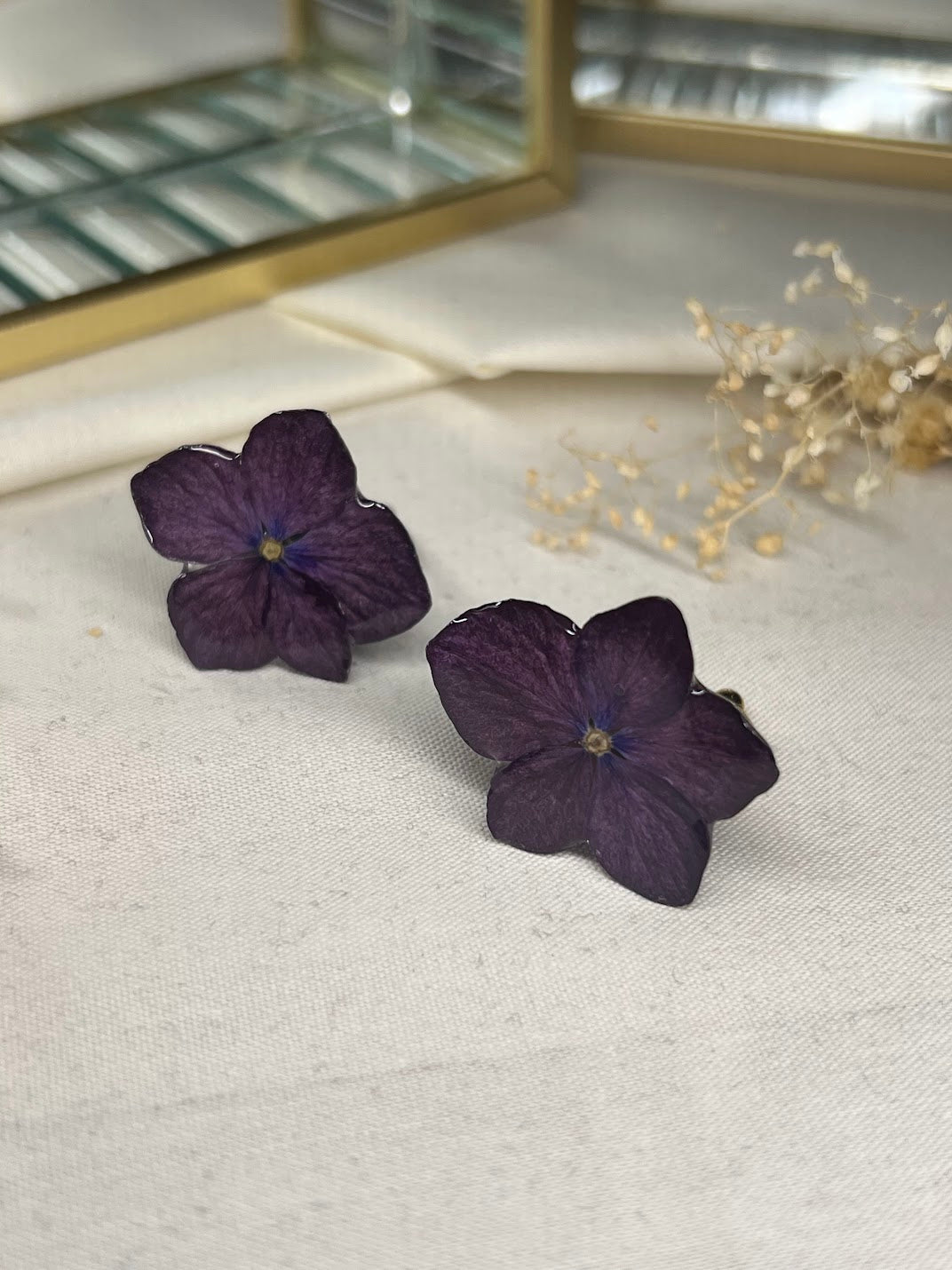 Anillo de Hortensia Rosada