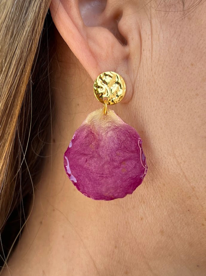 Pendientes de Pétalos de Rosa