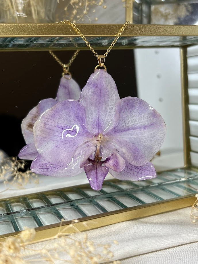 Collar de Orquídea rosa