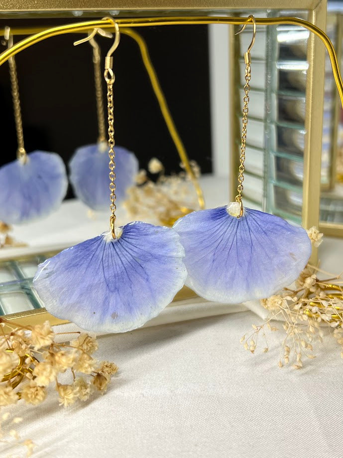 Pendientes de Pensamiento azul