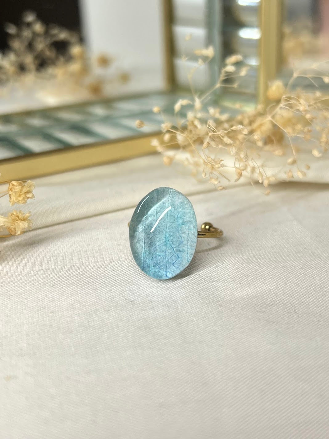 Anillo de Orquídea Azul