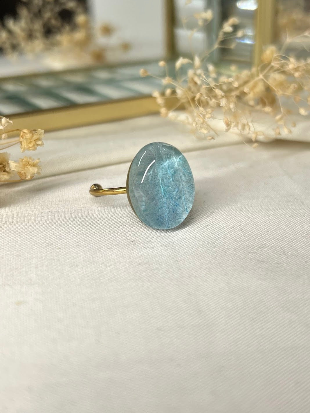 Anillo de Orquídea Azul