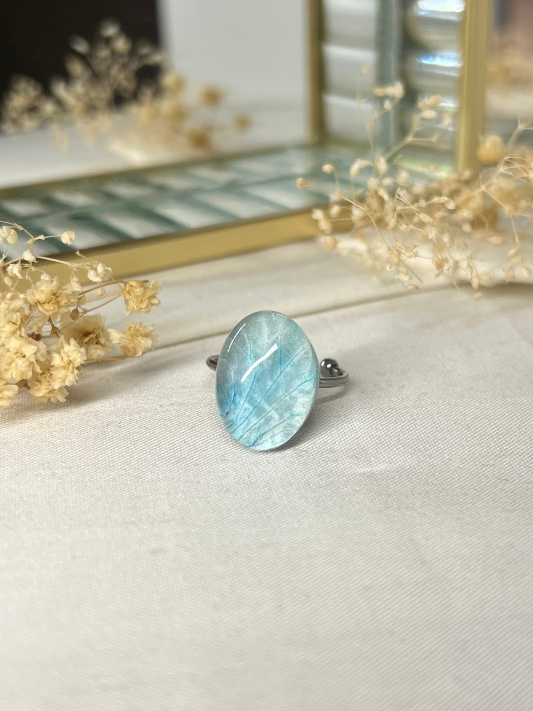 Anillo de Orquídea Azul