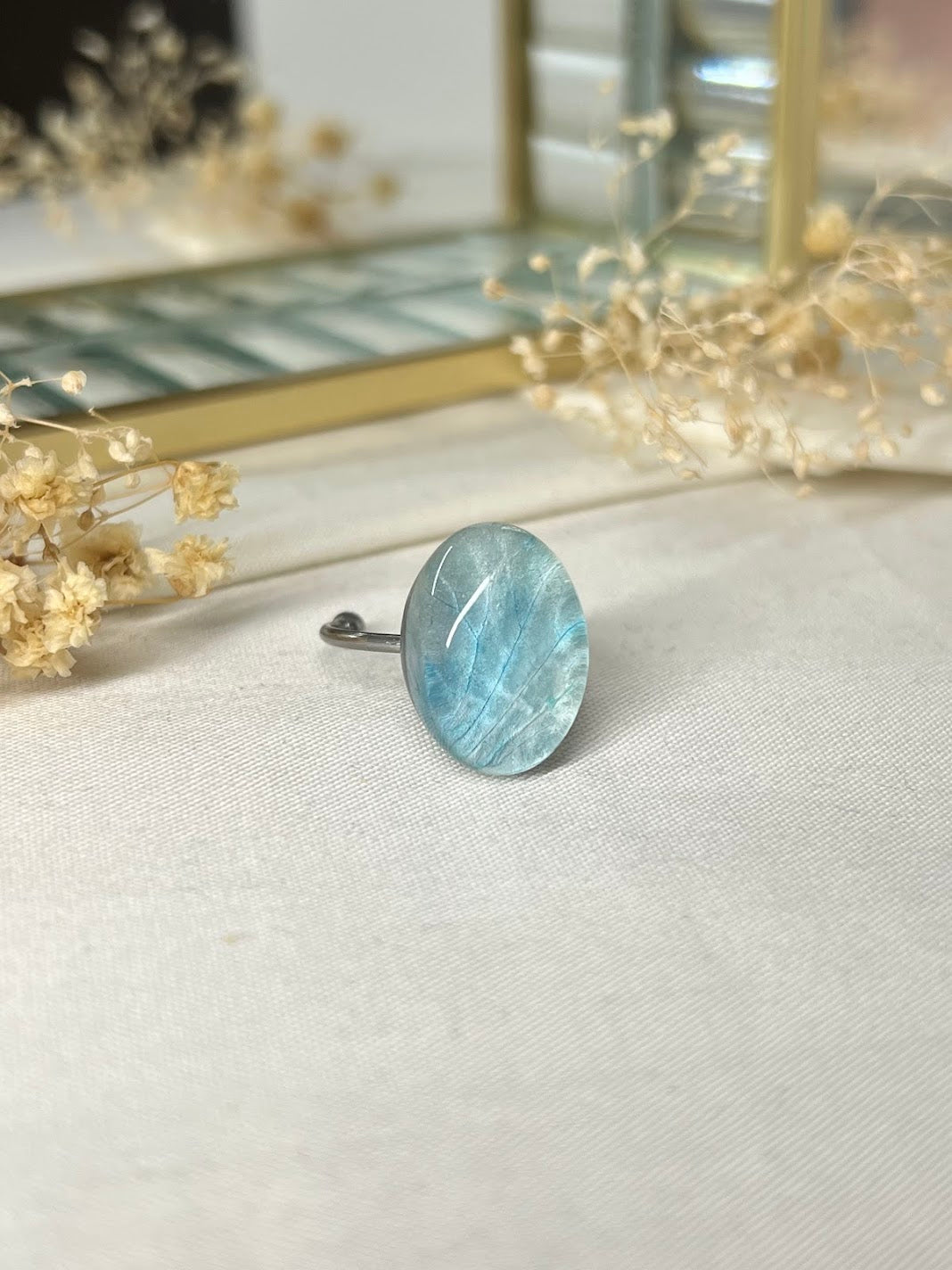 Anillo de Orquídea Azul