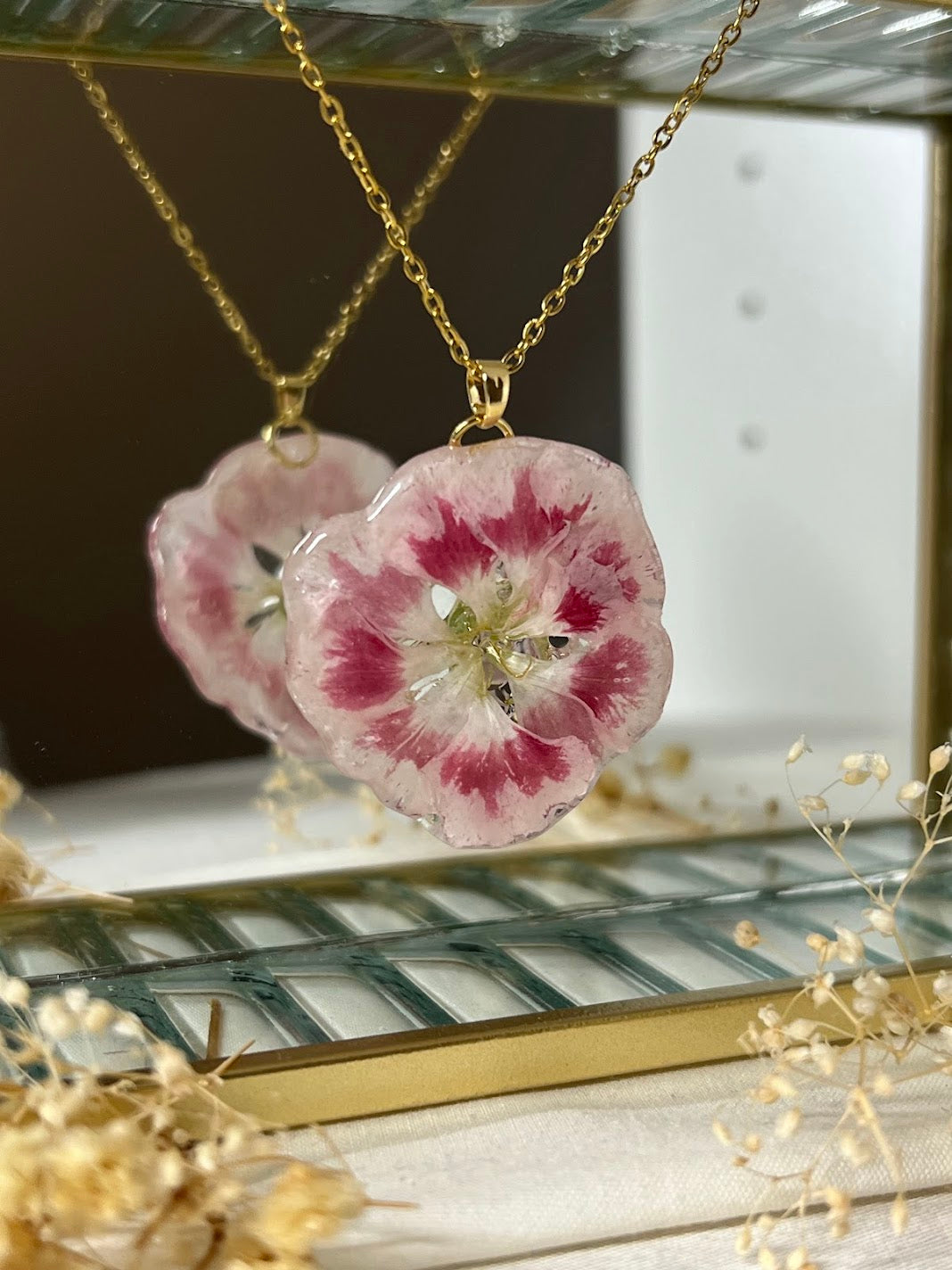 Collar de Clavelina Oriental Rosa