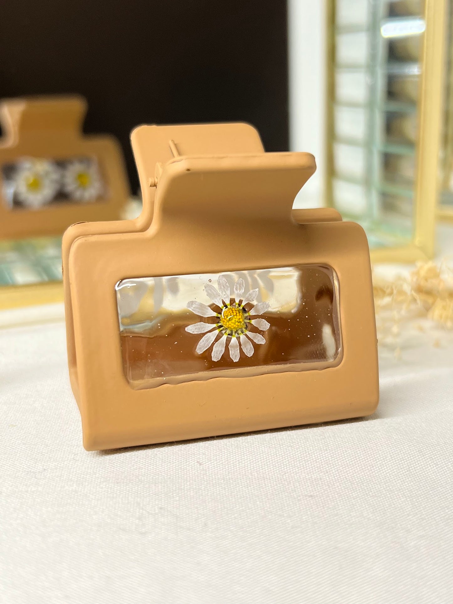 Pinza para el pelo de flores